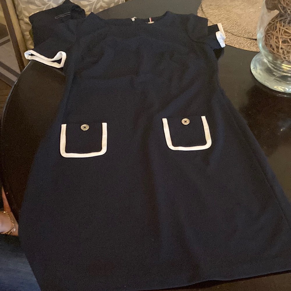 Dark blue dress